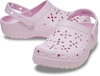 Crocs Classic Floral Cut-Out Clog - Pink milk