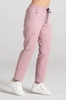 Spodnie medyczne proste damskie - Merit - Pink melange - KangooSoft Premium