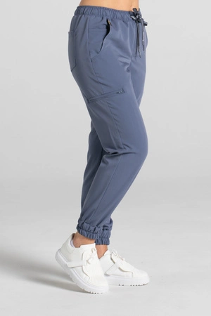 Spodnie medyczne joggery damskie - Merit - Pacific blue - KangooSoft Premium