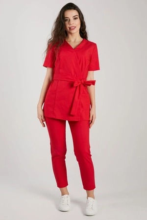 Tunika medyczna damska premium KangooNature - Bold red