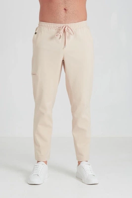 Spodnie medyczne proste męskie - Sokrates - Sahara - KangooNature