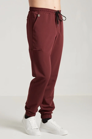 Spodnie medyczne joggery męskie - Sokrates - Sangria