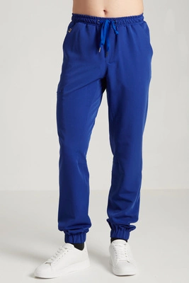 Spodnie medyczne joggery męskie - Sokrates - Royal blue
