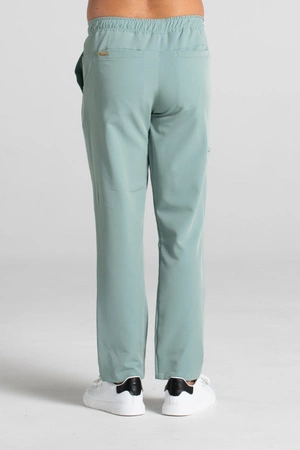 Spodnie medyczne proste męskie - Sokrates - Wild sage - KangooSoft Premium