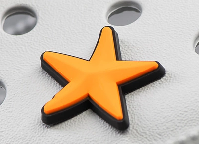 Crocs charm - Orange starfish