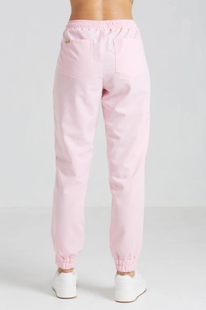 Spodnie medyczne joggery damskie - Merit - Bubble gum