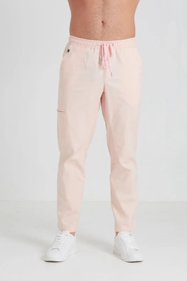 Spodnie medyczne proste męskie - Sokrates - Salmon - KangooNature