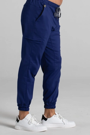 Spodnie medyczne joggery męskie - Sokrates - Astro blue - KangooNature