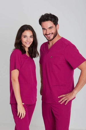 Bluza medyczna damska - Merit - Jazzberry jam