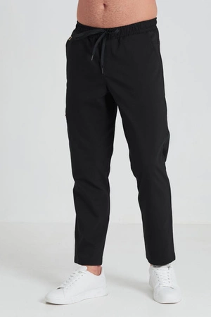 Spodnie medyczne proste męskie - Sokrates - Jet black - KangooNature