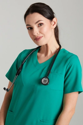 Bluza medyczna damska - Merit - Medical green
