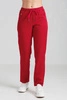 Spodnie medyczne proste damskie - Merit - Poppy red