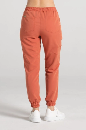 Spodnie medyczne joggery damskie - Merit - Pumpkin spice - KangooSoft Premium