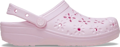 Crocs Classic Floral Cut-Out Clog - Pink milk