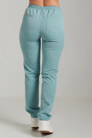 Spodnie medyczne proste damskie - Merit - Sky blue