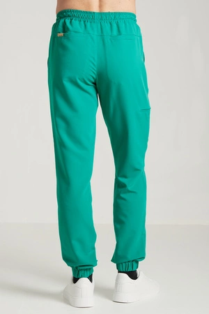 Spodnie medyczne joggery męskie - Sokrates - Medical green