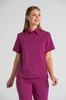 Elegancka koszula medyczna damska Rebecca - Deep fuchsia - Kangoomed by Emily