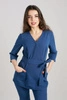 Tunika medyczna damska - rękaw 3/4 - Dark denim