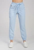 Spodnie medyczne joggery damskie - Merit - Celestial blue