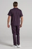 Bluza medyczna męska typu polo - Hipokrates - Dark plum - KangooNature