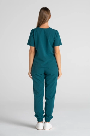 Spodnie medyczne joggery damskie - Merit - Mermaid blue - KangooSoft Premium