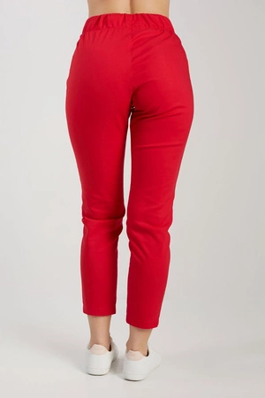 Spodnie medyczne przylegające damskie - KangooNature - Bold red