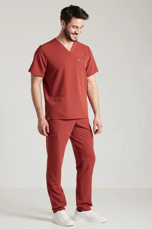 Spodnie medyczne proste męskie - Sokrates - Amber