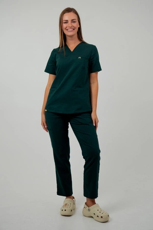 Bluza medyczna damska - Virginia - Bush green - KangooNature