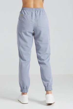 Spodnie medyczne joggery damskie - Merit - Dove