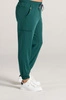 Spodnie medyczne joggery męskie - Sokrates - Bottle green - KangooSoft Premium