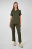 Bluza medyczna damska - Virginia - Military green - KangooNature