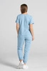 Spodnie medyczne joggery damskie - Merit - Baby blue - KangooSoft Premium