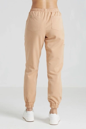 Spodnie medyczne joggery damskie - Merit - Baltic sand