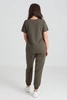 Spodnie medyczne joggery damskie - Merit - Dark olive