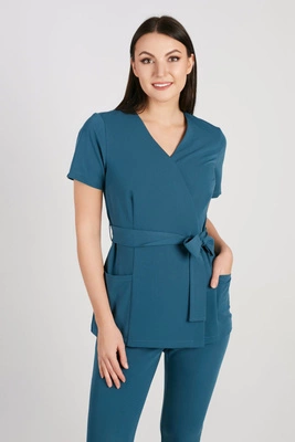 Tunika medyczna damska - Ocean blue