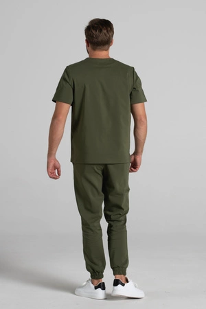 Bluza medyczna męska - Sokrates - Military green - KangooNature