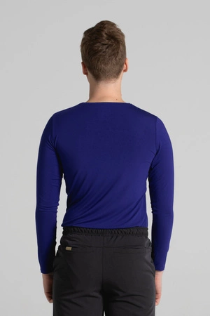 Longsleeve medyczny męski - Rich blue - Bamboo collection