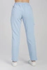 Spodnie medyczne proste damskie - Merit - Celestial blue