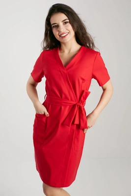 Sukienka medyczna damska - KangooNature - Bold red