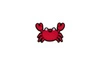 Crocs charm - Red crab