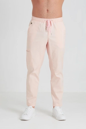 Spodnie medyczne proste męskie - Sokrates - Salmon - KangooNature