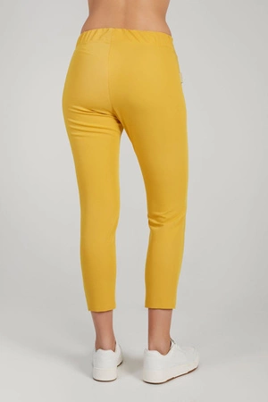 Spodnie medyczne przylegające damskie - Golden hour
