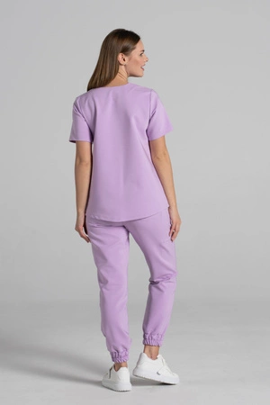 Spodnie medyczne joggery damskie - Merit - Lavender - KangooNature