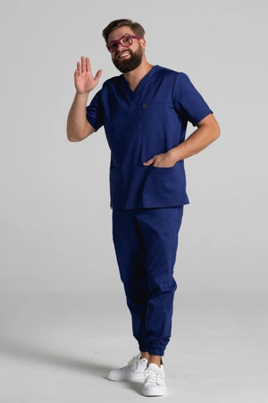 Bluza medyczna męska - Sokrates - Astro blue - KangooNature