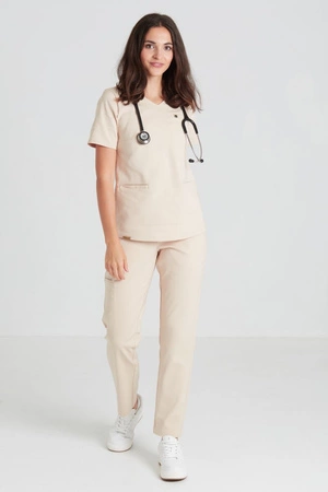 Bluza medyczna damska - Merit - Sahara - KangooNature