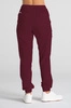 Spodnie medyczne joggery damskie - Merit - Cranberry - KangooSoft Premium