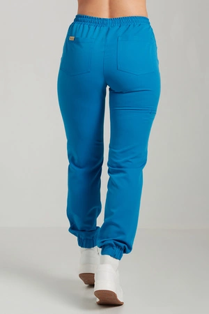 Spodnie medyczne joggery damskie - Merit - Sapphire blue