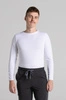 Longsleeve medyczny męski - Comfy white - Bamboo collection