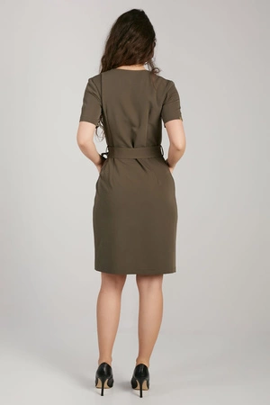 Sukienka medyczna damska - Dark olive