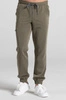 Spodnie medyczne joggery męskie - Sokrates - Olive melange - KangooSoft Premium